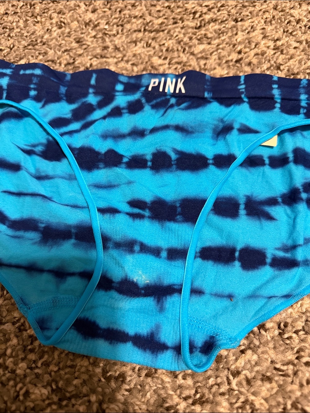 Kids blue tie-dye underwear